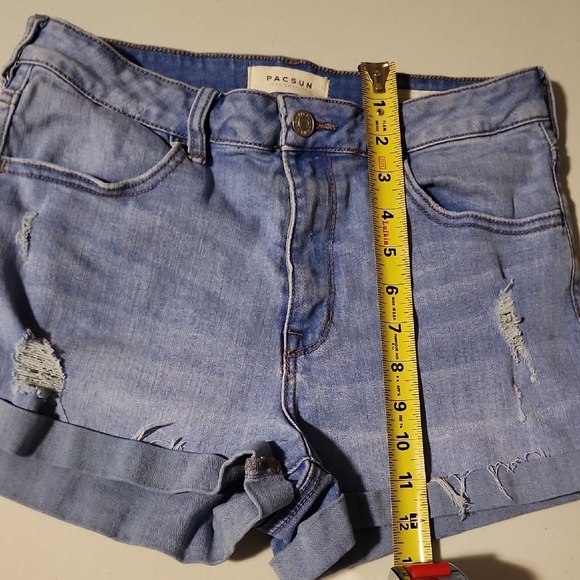 PacSun Blue Denim Women's Shorts - Picture 4 of 5
